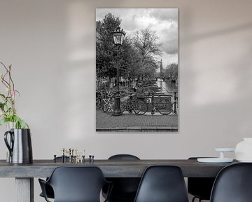 Prinsengracht und Westerkerk in Amsterdam von Peter Bartelings