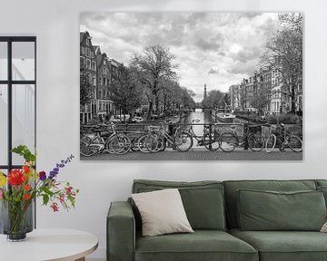 Prinsengracht en Westerkerk in Amsterdam van Foto Amsterdam/ Peter Bartelings