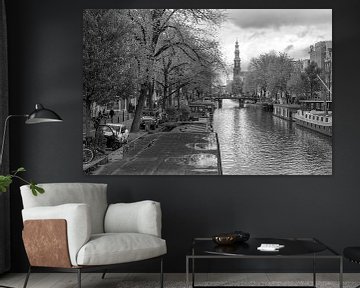 Prinsengracht and Westerkerk in Amsterdam by Peter Bartelings