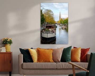 Prinsengracht et Westerkerk à Amsterdam