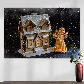 Konzept Weihnachten : Der lesende Engel