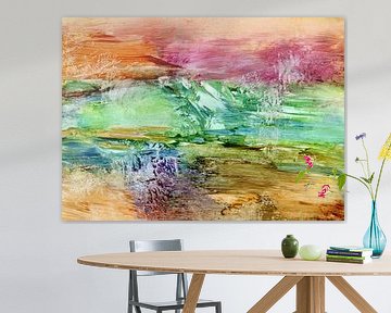 Landschaft Farbenfreude von Claudia Gründler