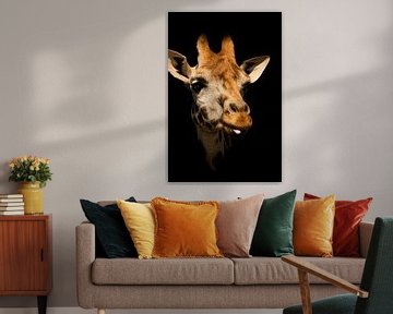 Girafe avec une attitude sur Foto Studio Labie