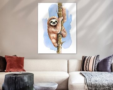 Sloth by Printed Artings