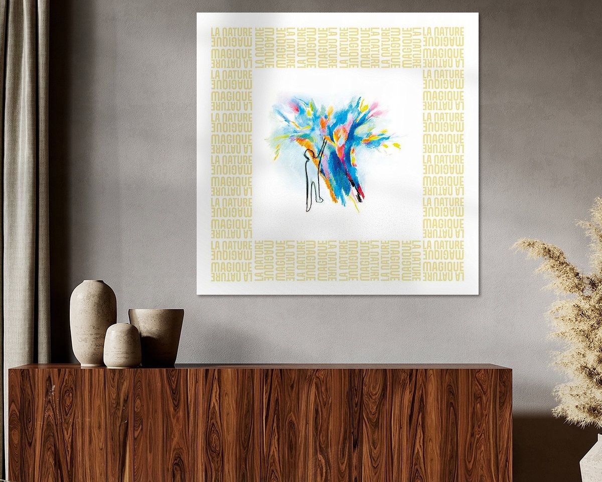 Example of the artwork in a room