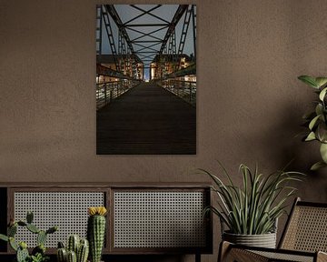 Brug bij de Speicherstadt