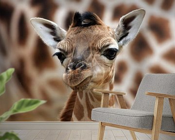 Giraffe welp van Marcel Schauer