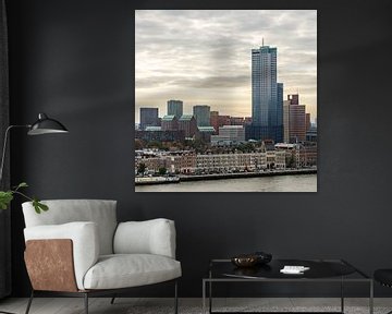 Skyline Rotterdam van Jim van Iterson