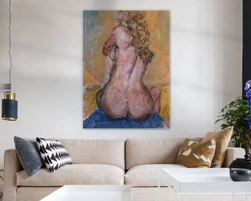 Nude woman seen from the back