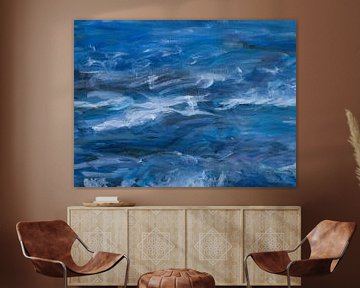 schwankende Wellen in der Nordsee von Paul Nieuwendijk