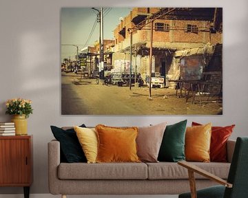 Les rues d'Égypte (Le Caire et Fayoum) 13 sur FotoDennis.com | Werk op de Muur