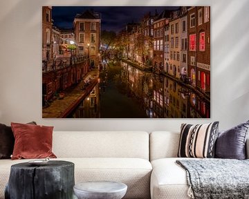 De Oude gracht in de avond van zeilstrafotografie.nl