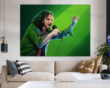 Eddie Vedder van Pearl Jam schilderij