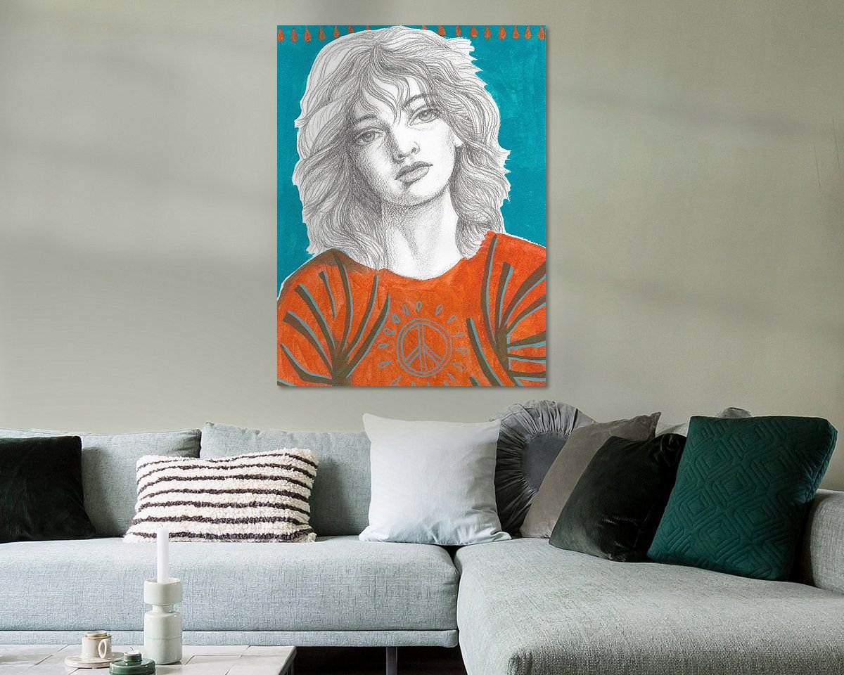 Example of the artwork in a room