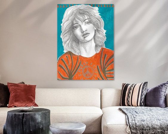 Example of the artwork in a room