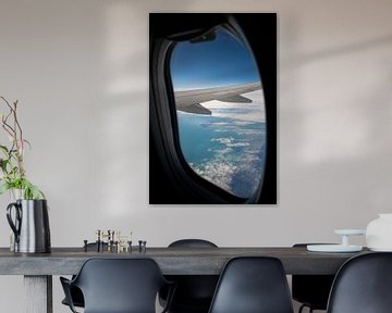 Aircraft view on Ile de Yeu at the French coast. by Christa Stroo photography