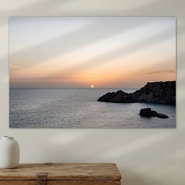 Coucher de soleil à Cala Tarida, Ibiza, septembre 2021