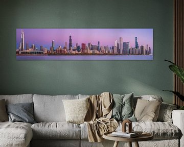 Panorama der Skyline von Chicago von Photo Wall Decoration