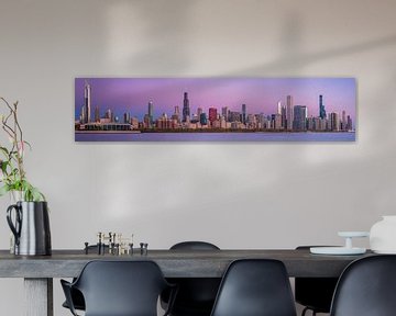 Chicago Skyline Panorama by Photo Wall Decoration