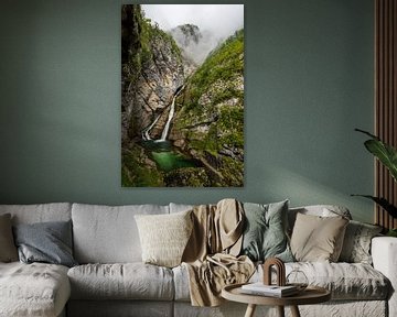 Savica waterval in Triglav Nationaal Park in Slovenië van Robert Ruidl