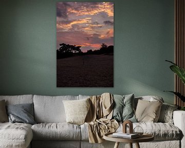 Sunset Colors 8 - Loonse en Drunense Duinen van Deborah de Meijer