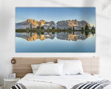 Vue de l'Astberg sur le Wilder Kaiser au Tyrol sur Michael Valjak