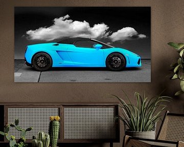 Lamborghini Gallardo LP560 Spyder en bleu clair