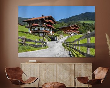 Traditionele huizen in Alpbach van Sander Groenendijk
