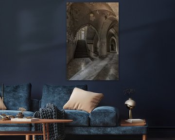 Treppenhaus in einem alten Kloster von Marian van der Kallen Fotografie