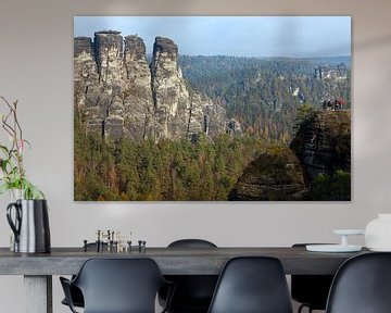 Blick von der Bastei-Brücke (Elbsandsteingebirge) von t.ART