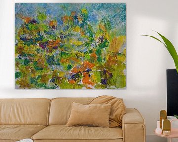 Abstract expressionistisch schilderij van Paul Nieuwendijk