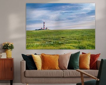 View of the Westerheversand lighthouse in the north by Animaflora PicsStock