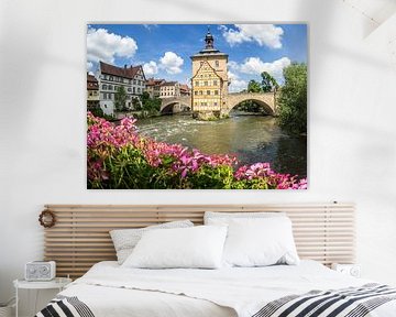 Gezicht op het oude stadhuis van Bamberg van Animaflora PicsStock