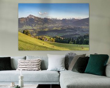 View into the Leuken valley in Tyrol by Michael Valjak