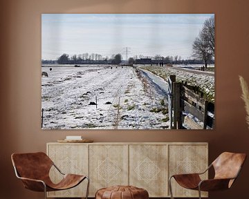 sneeuw landschap van Joop Kalshoven