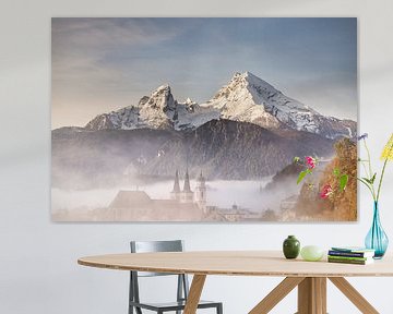 Watzmann in het herfstachtige Berchtesgaden van Marika Hildebrandt FotoMagie
