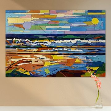 The Sun and Moon on the Horizon: A Geometric Tidal Shift by Dirk van der Ven