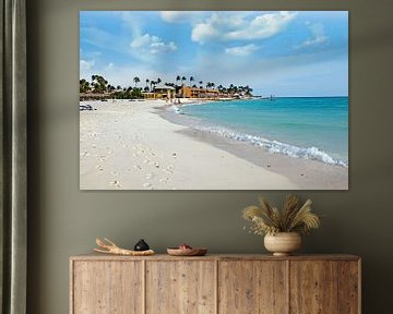 Palm beach op Aruba op de Nederlandse Antillen van Eye on You