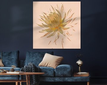 Dahlia - high key - abstrait sur Marly De Kok