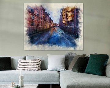 Speicherstadt - Hamburg wie gemalt von Das-Hamburg-Foto