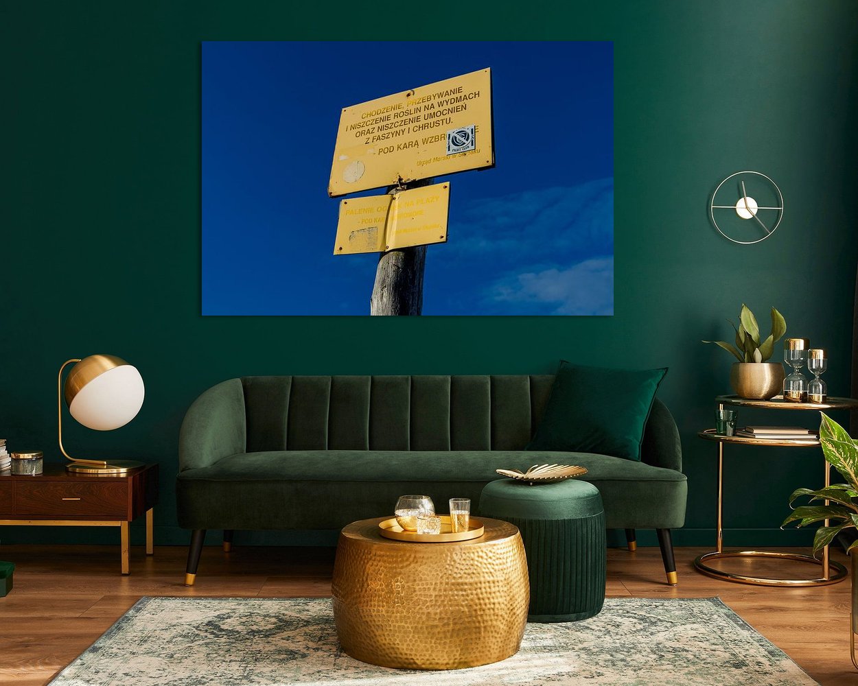 Example of the artwork in a room