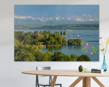 Vue sur le lac de Constance et les Alpes suisses sur Markus Lange