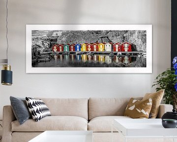 Color houses of Sweden van Dmm Fotografie