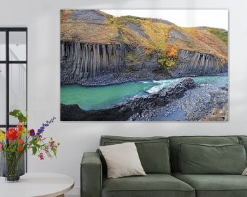 Stuðlagil Canyon in het oosten van IJsland van Frank Fichtmüller