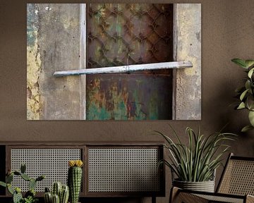 Tür verlassenes Haus Algarve von Marieke van der Hoek-Vijfvinkel