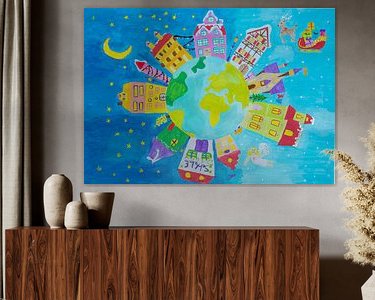 Example of the artwork in a room