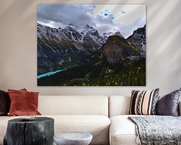 Rocky Mountains near Lake Louise by Timon Schneider