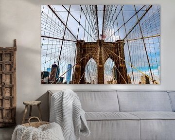 Brooklyn Bridge, New York, USA van Barbara Merlone