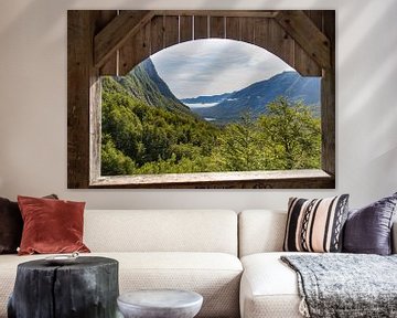 Mountain hut with view by Louise Poortvliet