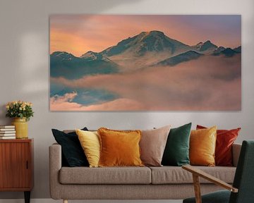 Sonnenaufgang am Mount Baker von Henk Meijer Photography